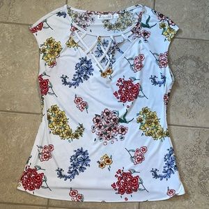 white floral summer casual